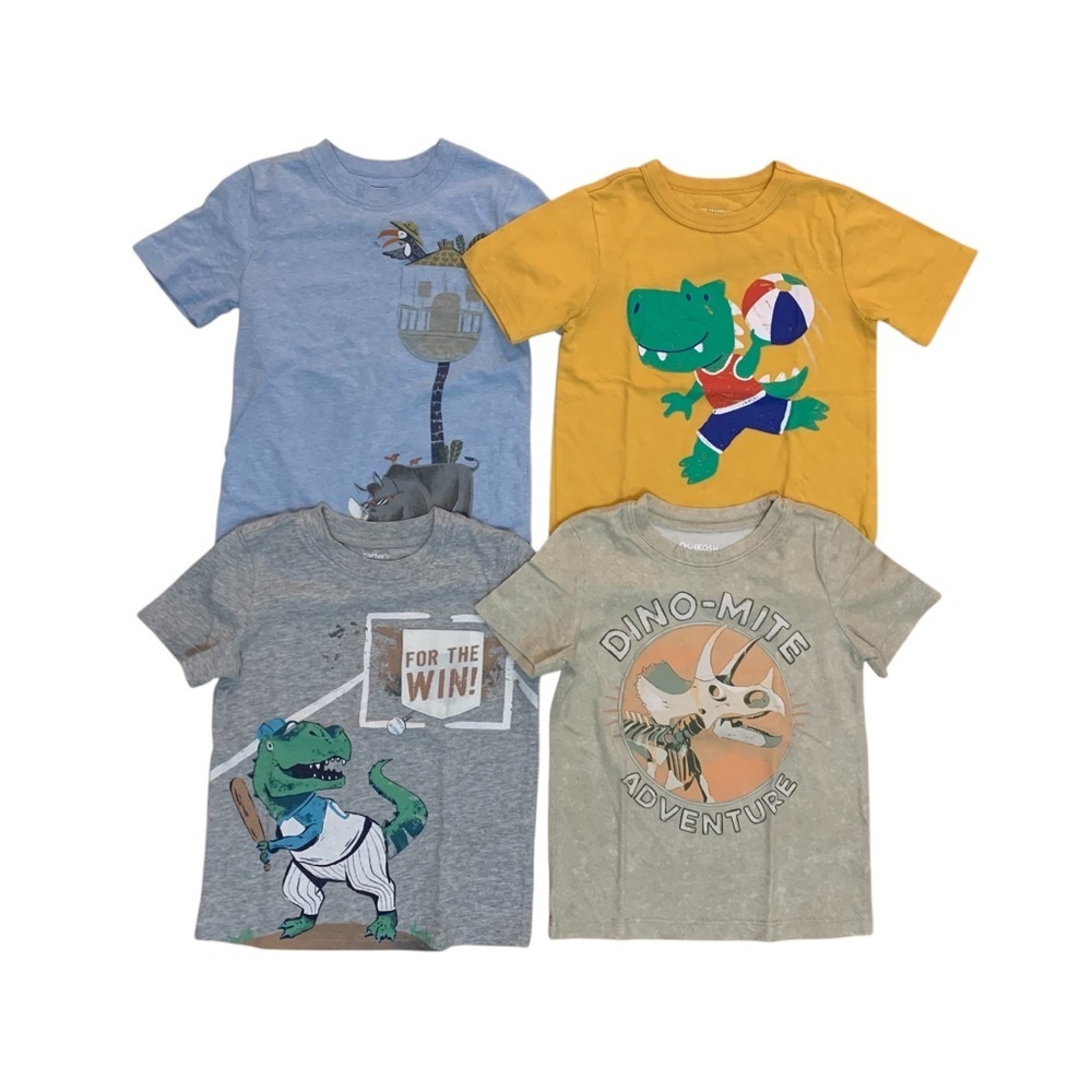 Carter’s Little Boy’s 2 Y Dinosaurs Print T-Shirt Set - Multicolor
